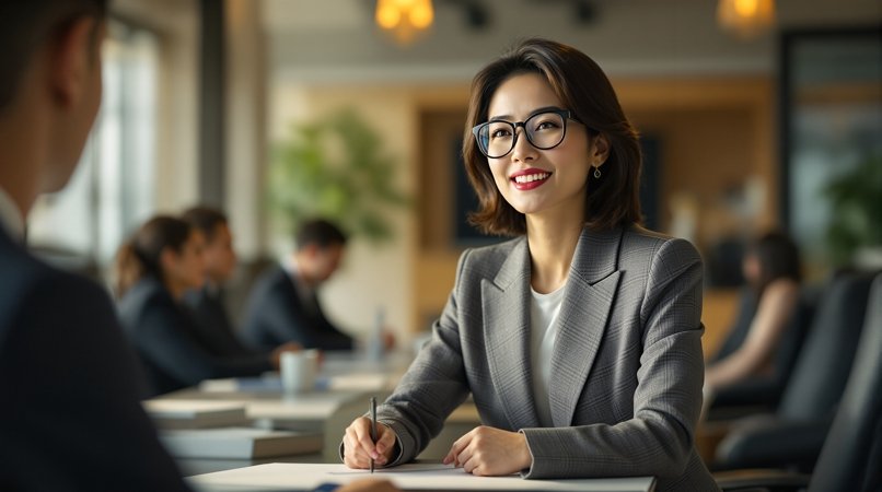商务会议穿搭：porn视频的干练形象高清封面